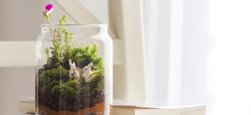 Bottle,Garden,Decoration,In,The,Living,Room